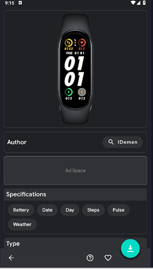 小米手环9表盘壁纸APP下载最新版(Mi Band 9 Faces)截图1