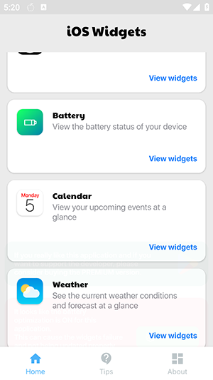 iOS Widgets安卓下载最新版本截图1