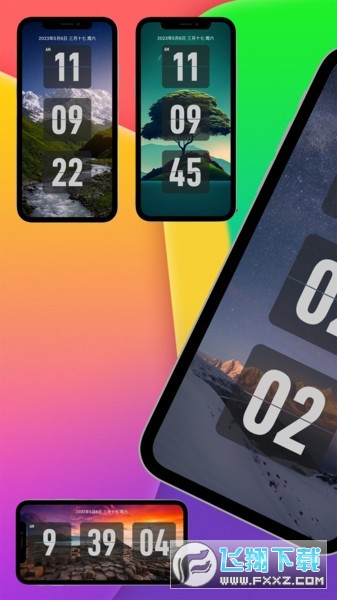 FliTik翻页时钟屏保app截图1