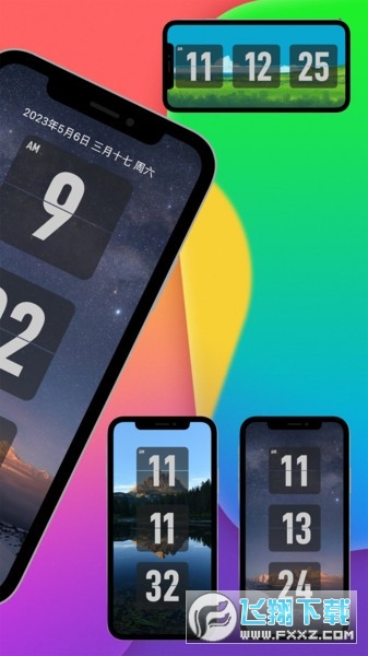 FliTik翻页时钟屏保app截图1