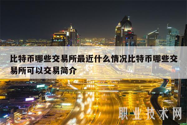 比特币哪些交易所最近什么情况比特币哪些交易所可以交易简介-第1张图片-欧意下载