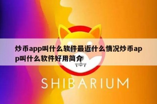 炒币app叫什么软件最近什么情况炒币app叫什么软件好用简介